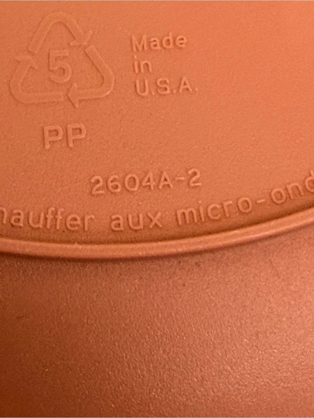 Vintage Tupperware Dusty Rose Divided Microwaveable Plate W/ Lid 2604B & 230-15